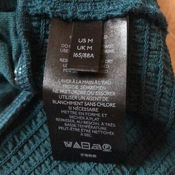 Urban Outfitters medium teal button-up, v-neck shirt - Picture 8 of 9